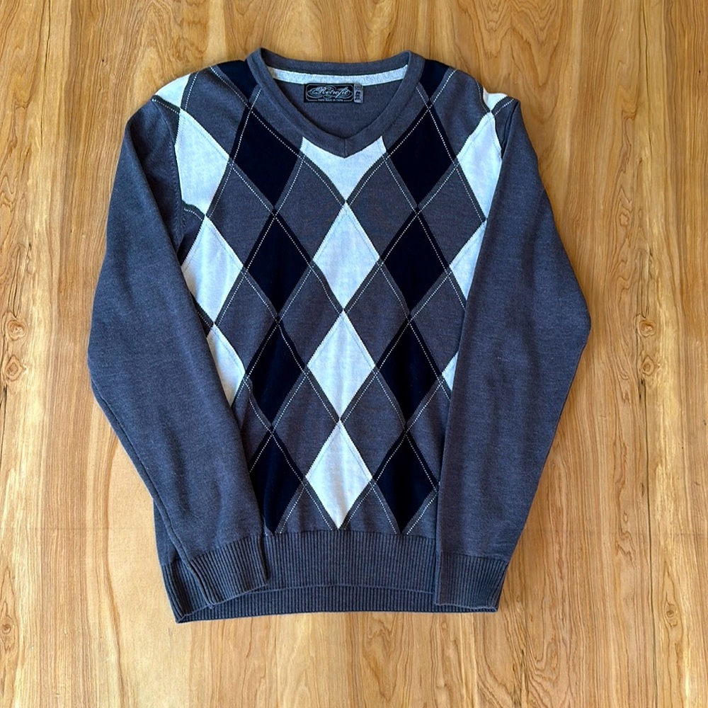 Retrofit V-Neck Lightweight Sweater Men’s Size Med
